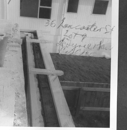 Correction of steel 36 Lancaster St. 1972