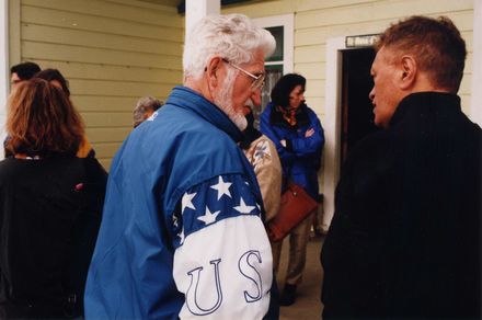 Visitors at Kawiu Marae