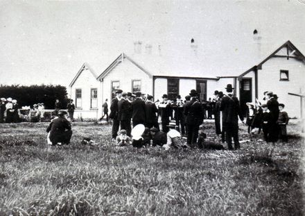 Shannon Brass Band at Shannon School, 1901 or 1905