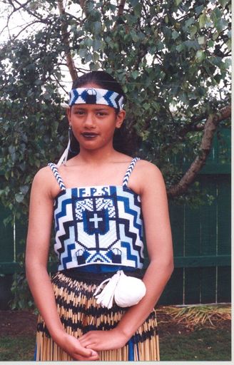 Aroha Tito, Foxton School Kapahaka member, 1995