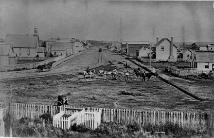 Main Street, Foxton, c1870