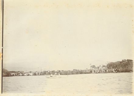 Boat race on Lake Horowhenua