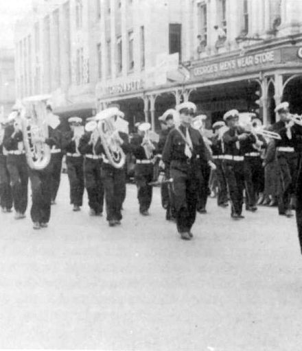 Foxton Silver Band in Invercargill in 1956