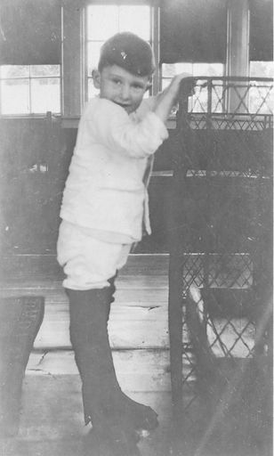 Stewart at the Rotorua hospital, aged 5. - Resource cover image