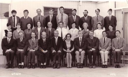 Manawatu College, Staff, 1971