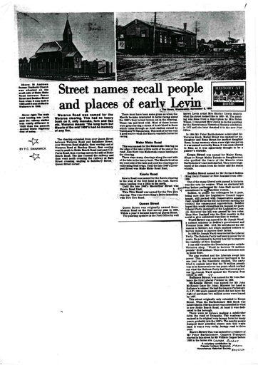 Street Names Recall People