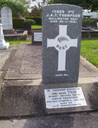 John Alexander Trindle THOMPSON headstone