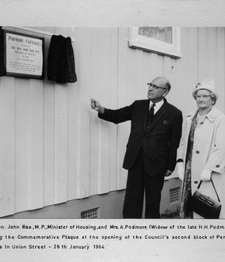 Opening of Pensioner Flats 1964