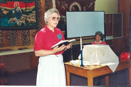 Mrs Alice Dowd doing a reading at Sunday's 'Church Service' - Resource cover image