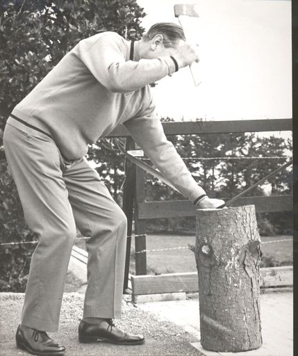 Mr Morrison, opens new bridge at Tatum Park, 1968