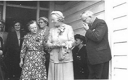 Miss Bowen with Mr and Mrs Parton