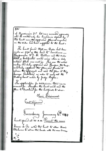 Otaki Maori Land Court Minutebook - 6 January 1880.