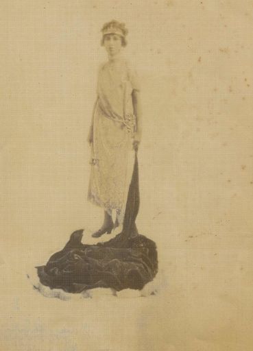 Miss Joan Bevan, Queen of Mardi Gras, 1922