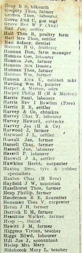 New Zealand Post Office Directory 1921 Levin gra-hit