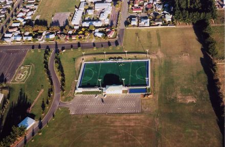 Halliwell Hockey Turf From the Air