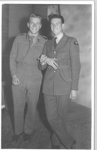 Basil Taylor and Denis Etton in military uniforms, 1952 - Resource cover image
