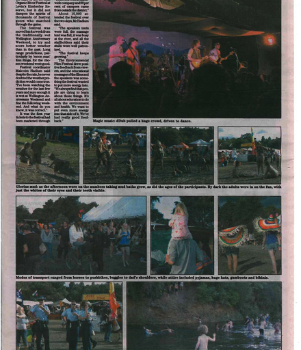 The Mail's report of the Organic River Festival
