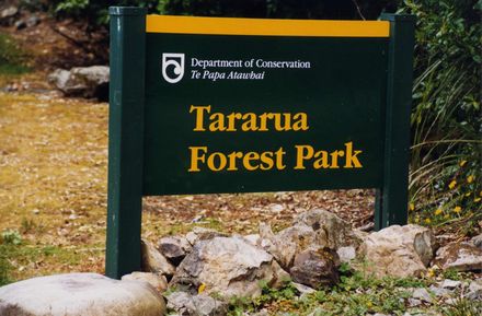 Tararua Forest Park Entrance at Mangahao