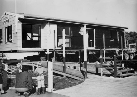 New Foxton Post Office Building Transported Onto Site, 1980's