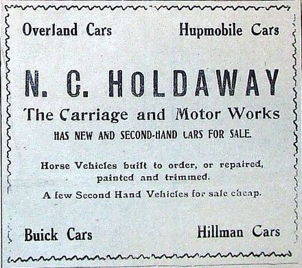 1916 Holdaway Carriage and Motor Works, Levin