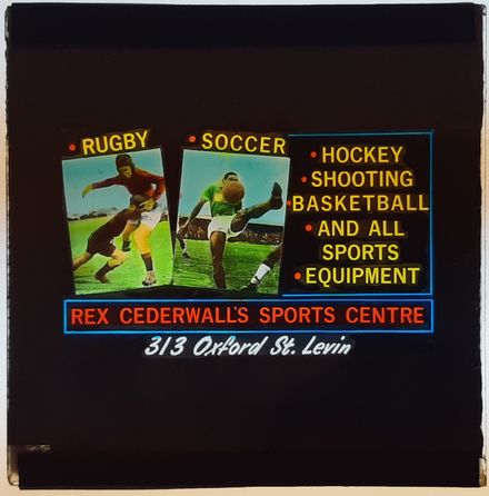 Rex Cederwall's Sports Centre- Cinema Advertising Slide - Resource cover image