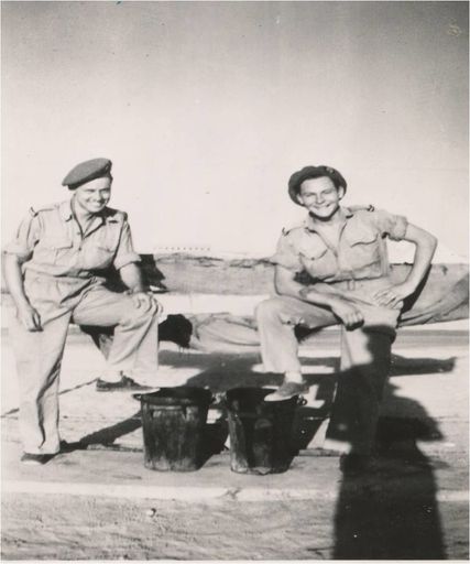 Gordon Stuart Beissel and unidentified mate WWII