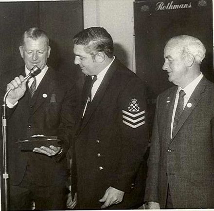 H.M.S. Eagle (plaque & photo) to Levin R.S.A., 1971