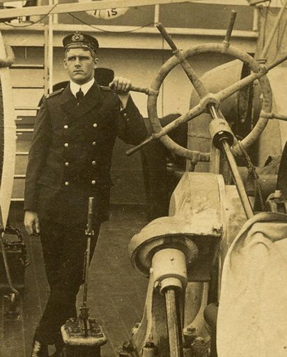 Francis James RAMSDEN on boat