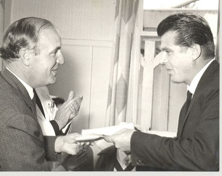 Mr Thompson receives certificate, 1968 - Resource cover image
