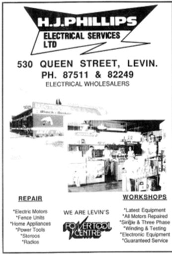 H.J.Phillips Electrical Services advert