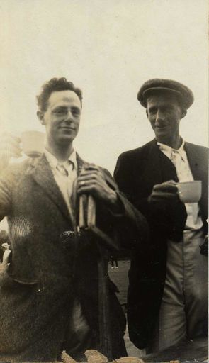 Two Unidentified Men at Bowling Green, c.1920.