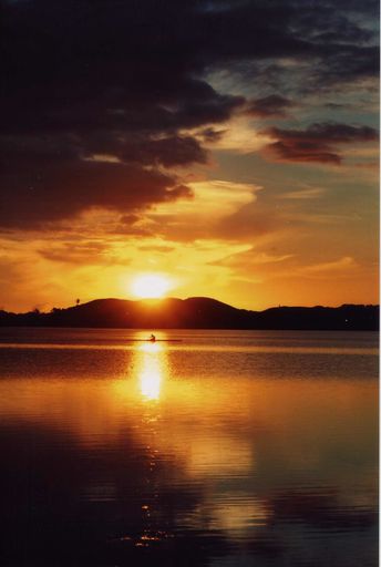 Lake Horowhenua at Sunset
