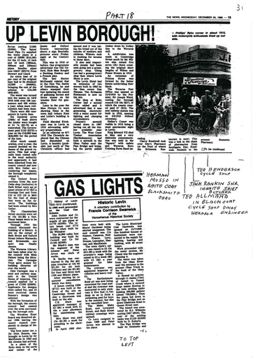 Gas Lights up Levin Borough