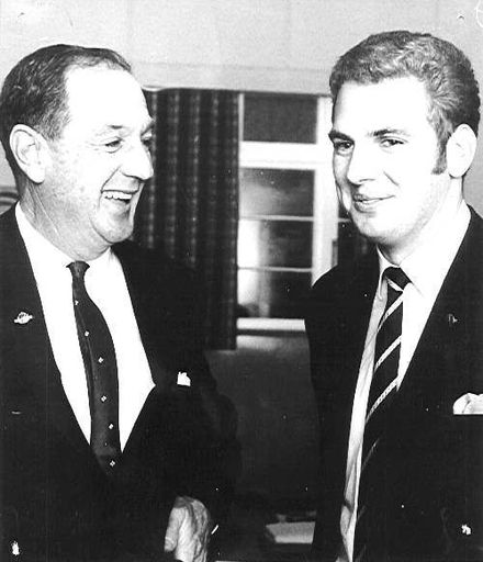 Mr Collier (Levin R.S.A.) and Mr Brooker, 1969