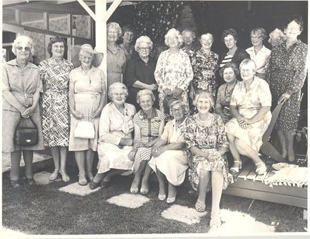 Group at Norah Debreceny's home, Wi Pere St, Manakau.