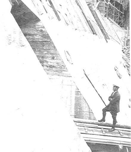 Back slope of Tokomaru (Arapeti) Dam, 1924