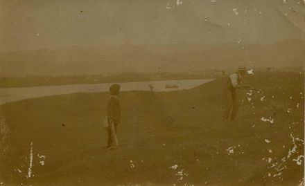 Rabbit shooting at Lake Horowhenua