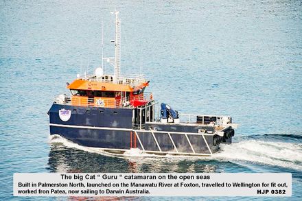 The Big Cat Guru travelling on the open seas