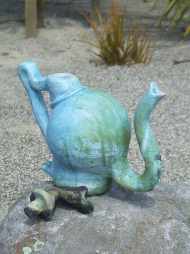Raku teapot
