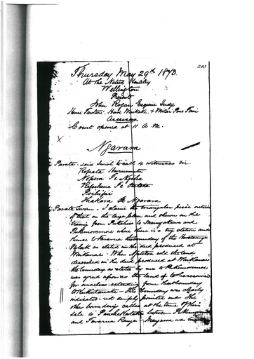 Otaki Maori Land Court Minutebook 2 - 29 May 1873 - Resource cover image