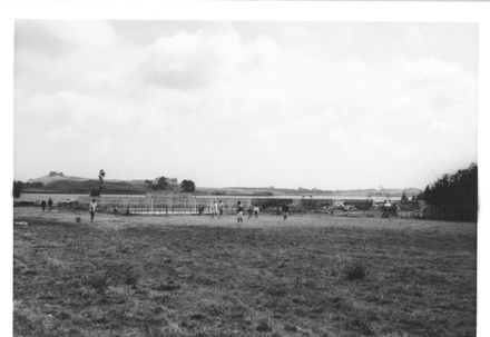 View (1 of 2) of playground at Lake Horowhenua, 1969