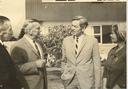 Minister of Defence at Levin War veterans Home, 1969