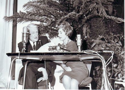 Man & woman with microphones, Electricity Exhibition 1972 - Resource cover image