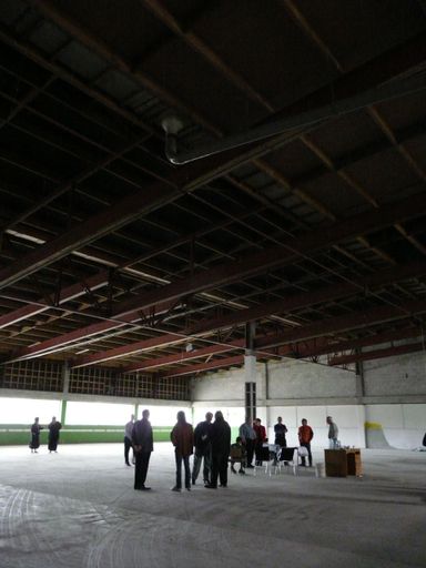 Inside the new Te Takere space before building work commences 6