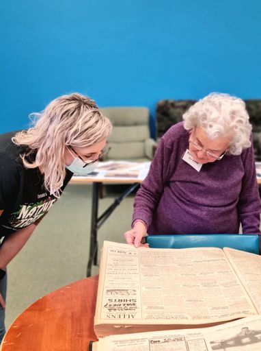 Libraries Horowhenua outreach to the Levin Baptist Adult Day Centre