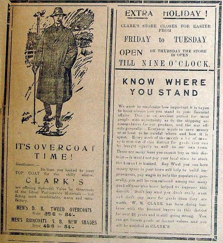 1916 Clark's Menswear, Levin - Overcoat Time - Resource cover image