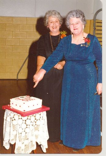 Val Tarrant and Bridie Bryant.