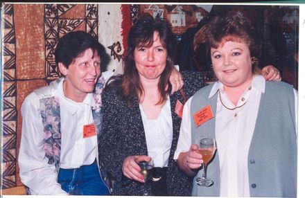 Barbara Wilson (nee Jones), Janice Dewar (nee Millard), Lyn Maclean (nee Deadman)