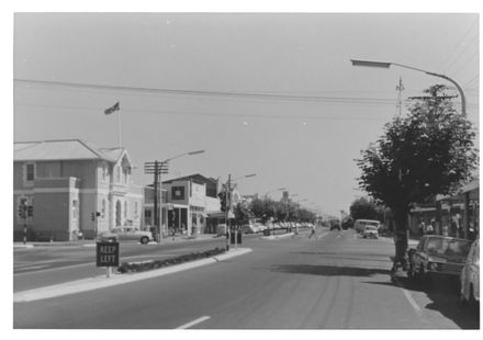 Oxford St., looking south from Queen St., 1970