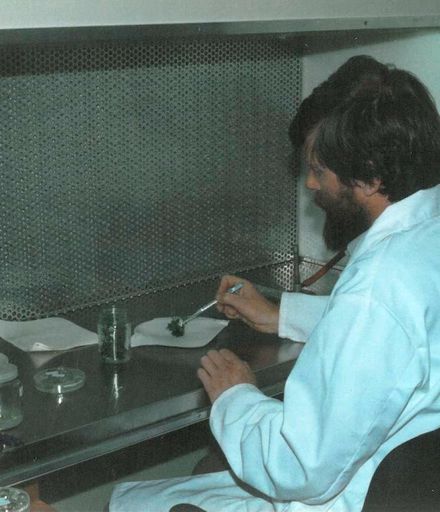Scientist working at Horticulture Research Levin 1984